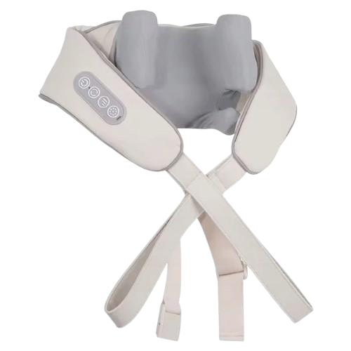 Hirestia Masajeador Térmico con Shiatsu 26W | Blanco / Gris