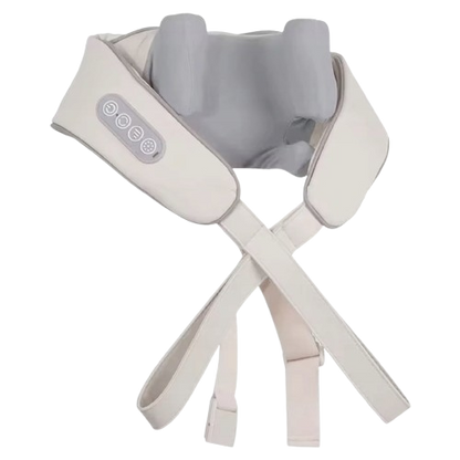 Hirestia Masajeador Térmico con Shiatsu 26W | Blanco / Gris