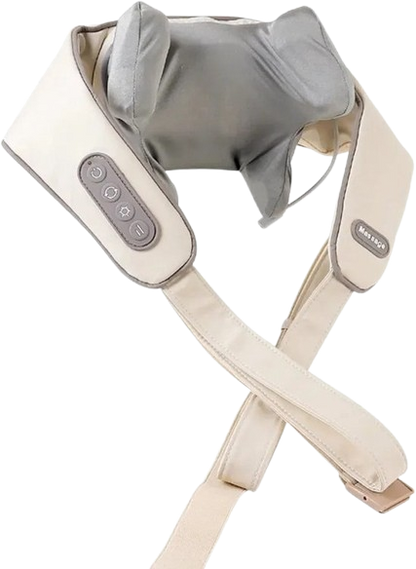 Hirestia Masajeador Térmico con Shiatsu 26W | Blanco / Gris